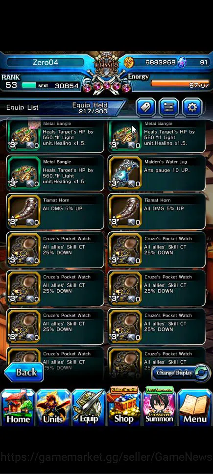Grand Summoners Accounts Global|Rank 53|12 Ascend+9 TW|(Sayaka,Touma,S Chlo image 14
