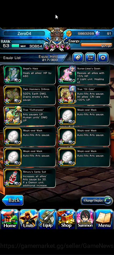 Grand Summoners Accounts Global|Rank 53|12 Ascend+9 TW|(Sayaka,Touma,S Chlo image 5