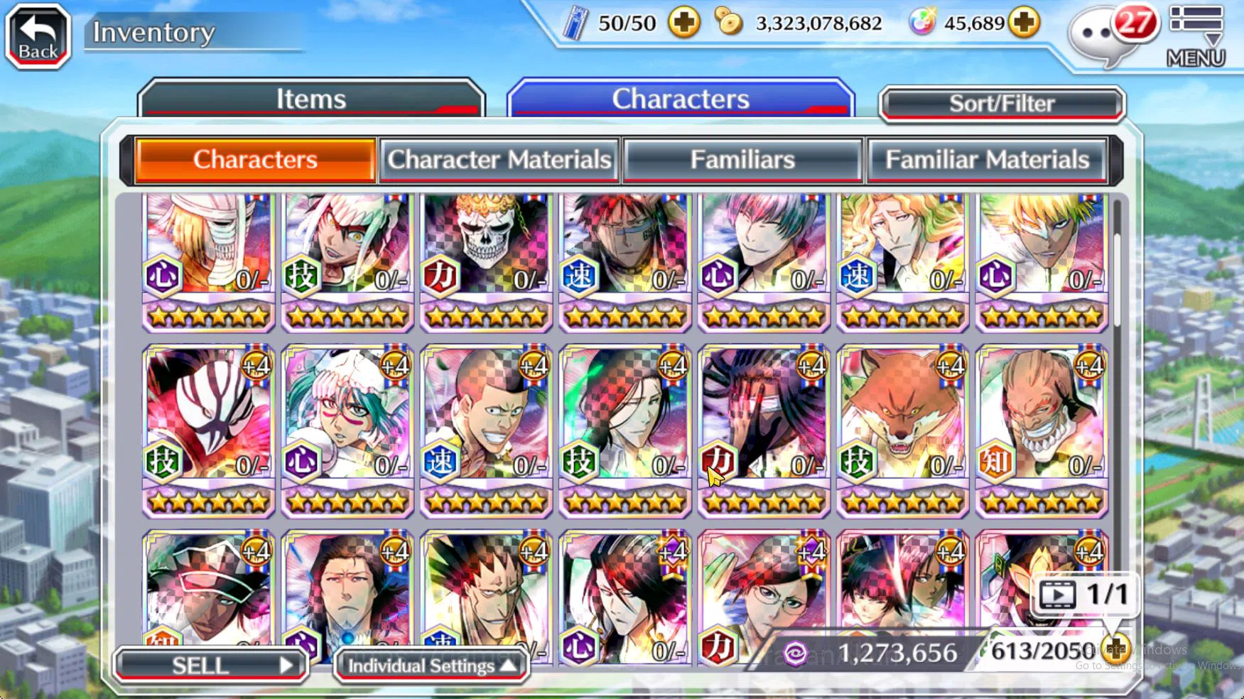 Bleach: Brave Souls Accounts Mid-Tier [GLOBAL]45K Orbs|Rukia 10th Anniv,Halibel Cacao,Nelliel Orient,Kon 9