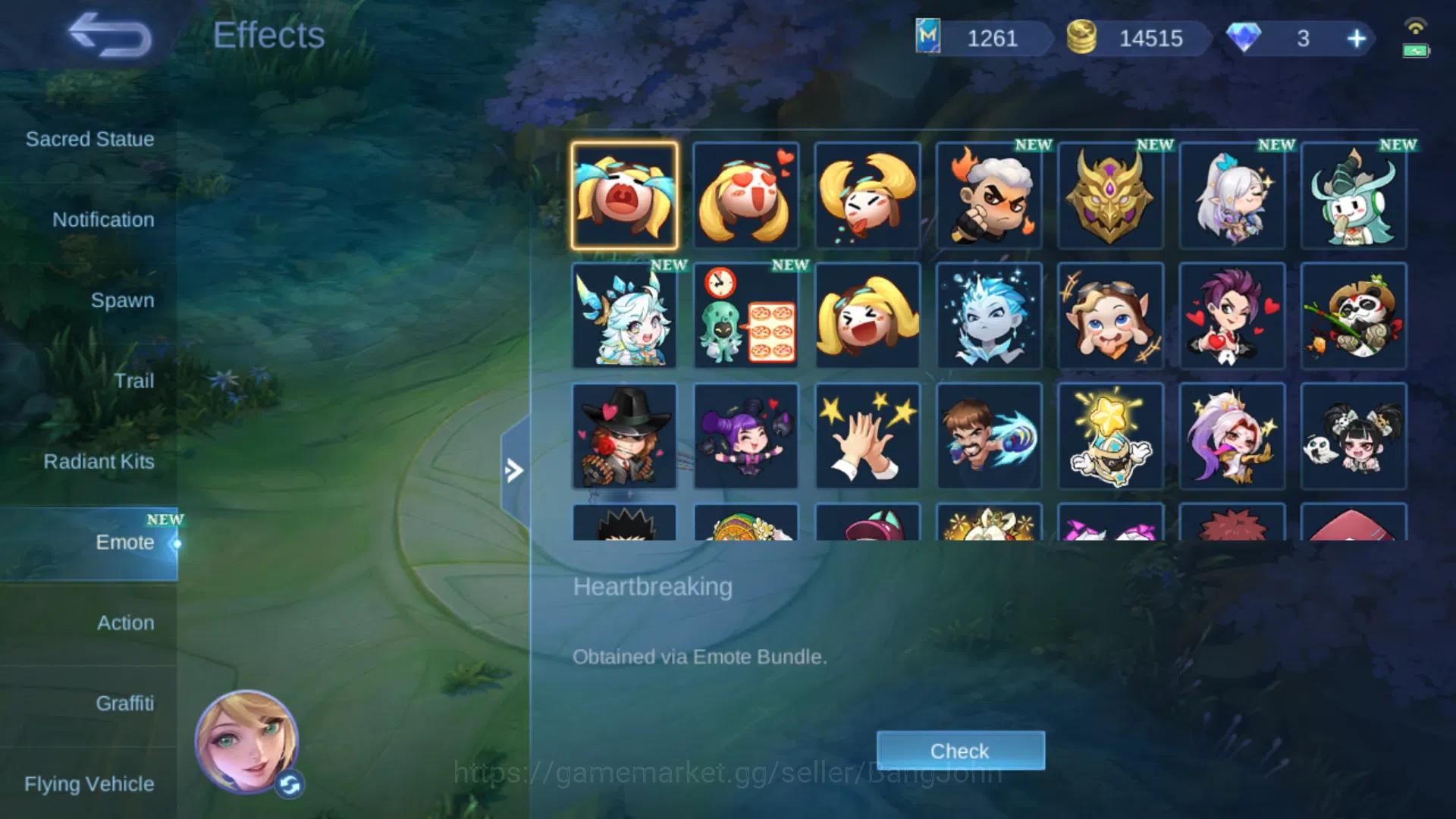 Mobile Legends: Bang Bang Accounts Others Hero 71 | Skin 116 | Emblem Max 3 (Sisanya 59 Semua) | Epic YSS | Epic Roger 11