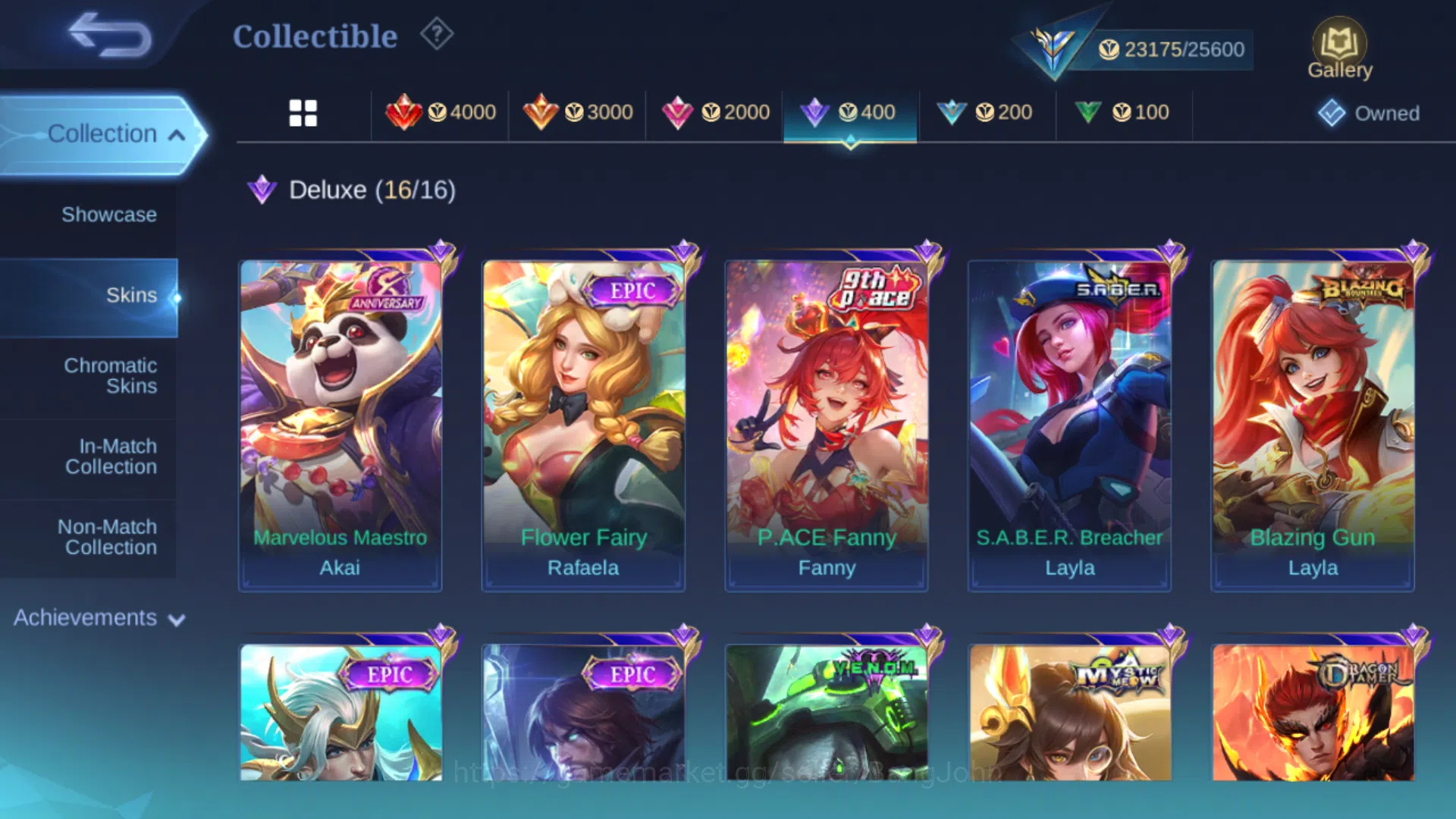 Mobile Legends: Bang Bang Accounts Others Hero 71 | Skin 116 | Emblem Max 3 (Sisanya 59 Semua) | Epic YSS | Epic Roger 3