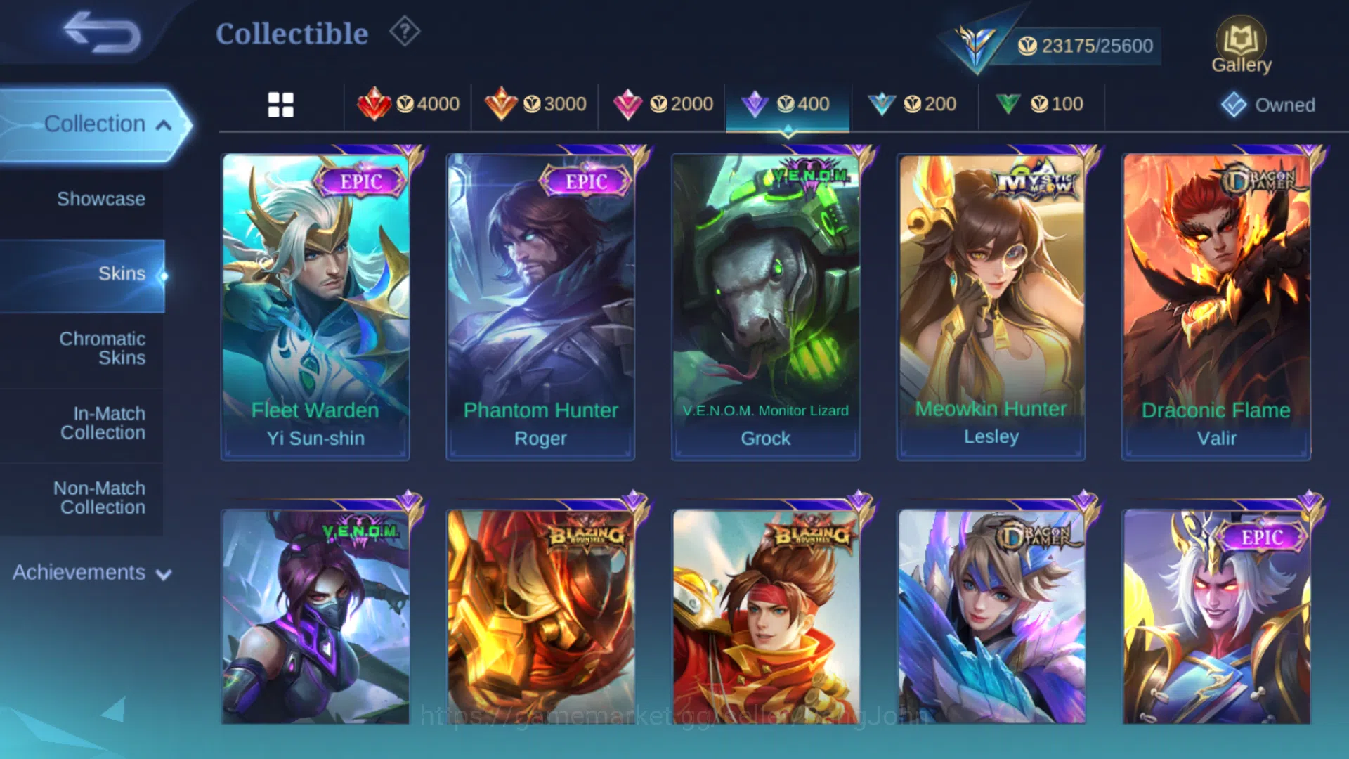 Mobile Legends: Bang Bang Accounts Others Hero 71 | Skin 116 | Emblem Max 3 (Sisanya 59 Semua) | Epic YSS | Epic Roger 4