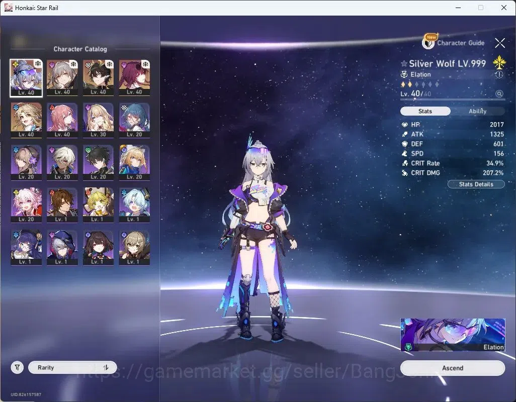 Honkai Star Rail Accounts Asia | TL 30 | 3 Lim 5* Char+Sign | Silver Wolf+Si image 2
