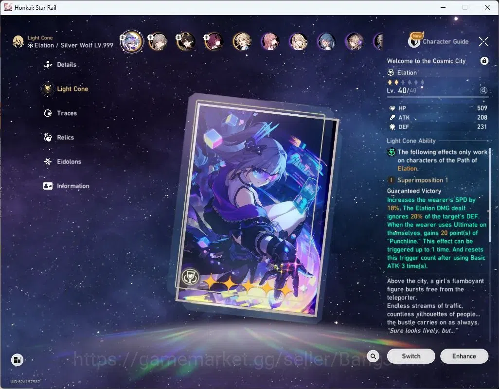 Honkai Star Rail Accounts Asia | TL 30 | 3 Lim 5* Char+Sign | Silver Wolf+Si image 3