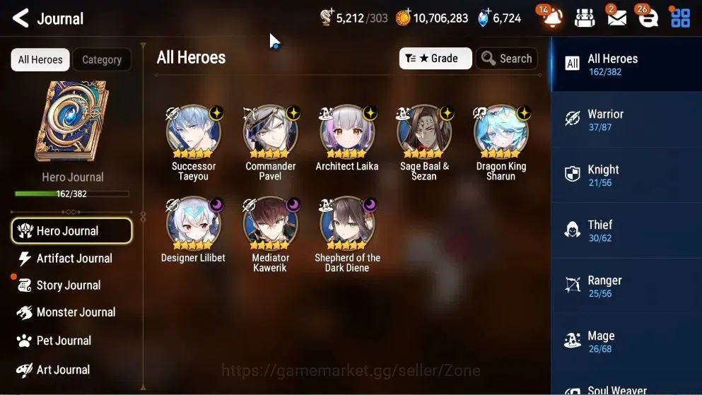 Epic Seven Accounts GLOBAL|9ML (S Teyou, C Pavel, A Laika, D Lilibet, image 1
