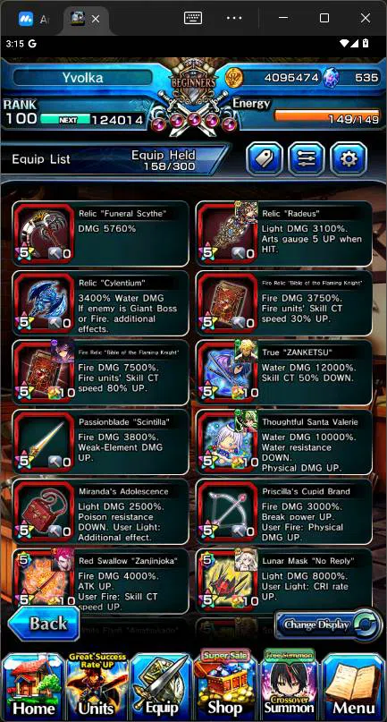 Grand Summoners Accounts GLOBAL|15 Ascend|Okarun TW,SummerMIyu,Aira,WH Fen, image 4