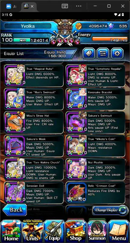 Grand Summoners Accounts GLOBAL|15 Ascend|Okarun TW,SummerMIyu,Aira,WH Fen, image 7