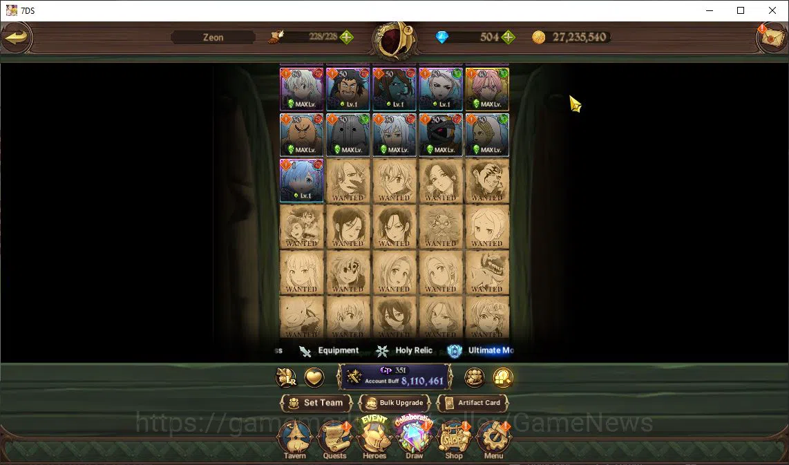 The Seven Deadly Sins: Grand Cross Accounts Asia|8,1M CC|8 LR+10 UR+Many Collab|Cusack2/6,Ludo image 13