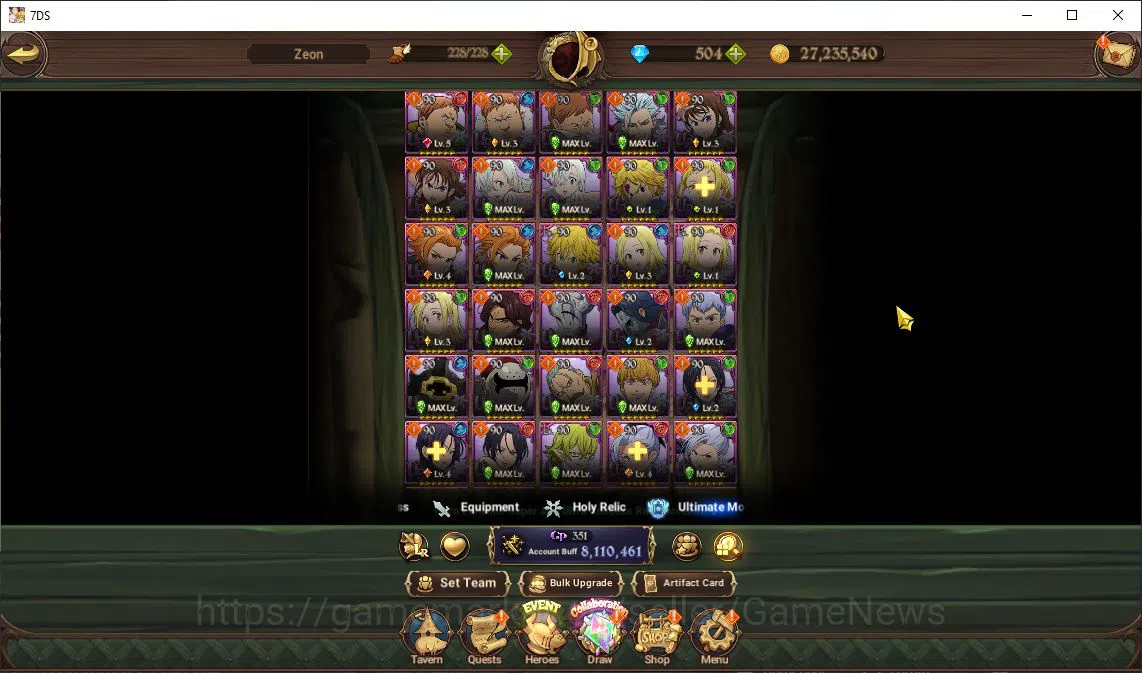 The Seven Deadly Sins: Grand Cross Accounts Asia|8,1M CC|8 LR+10 UR+Many Collab|Cusack2/6,Ludo image 16