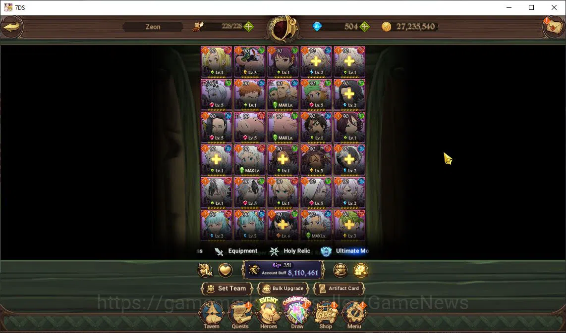 The Seven Deadly Sins: Grand Cross Accounts Asia|8,1M CC|8 LR+10 UR+Many Collab|Cusack2/6,Ludo image 18