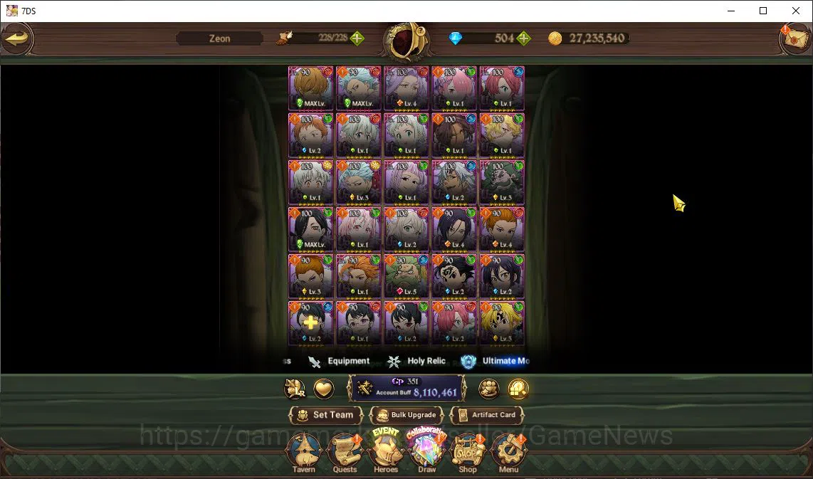 The Seven Deadly Sins: Grand Cross Accounts Asia|8,1M CC|8 LR+10 UR+Many Collab|Cusack2/6,Ludo image 19