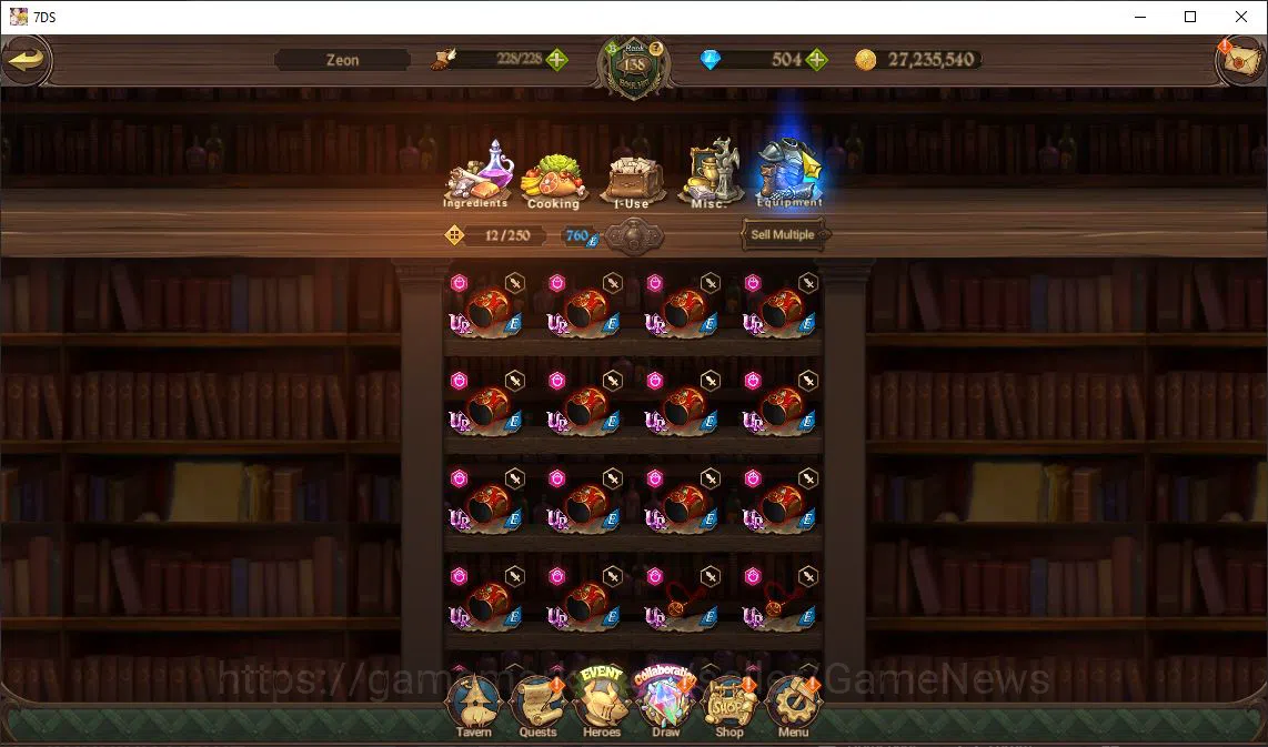 The Seven Deadly Sins: Grand Cross Accounts Asia|8,1M CC|8 LR+10 UR+Many Collab|Cusack2/6,Ludo image 3