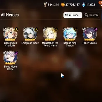 Epic Seven Accounts Starter ASIA|Unverif|Starter 6 ML(Monarch Iseria,LQC,Emp Ilynav,DK Sharun,BM Haste, and etc)|PoH+Bless