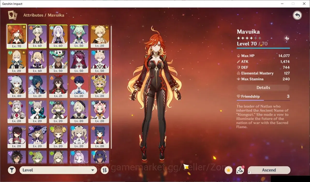 Genshin Impact Accounts Starter ASIA|AR 45|Starter 2 Limited CHAR+ 1 STD Weapon|Mavuika, Citlali, and etc|Low Explore|Check 3