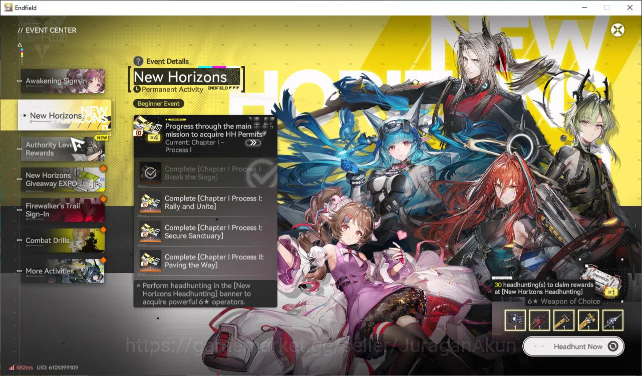 Arknights: Endfield Accounts NA/EU Lv2|Day5|MetaSSR Solo Laevatain+5SR Operator image 9