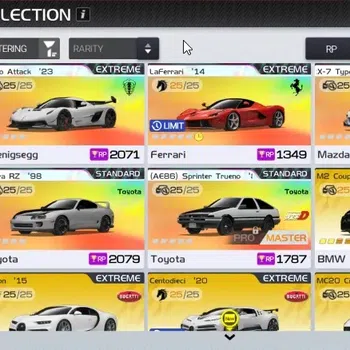 Racing Master Accounts SEA|Lvl 31|4 PL Car (Jesko Attack,LaFerrari,RX-7 Type RS,Supra RZ) + 40 Etc Cars|53K Gold & 1,2k