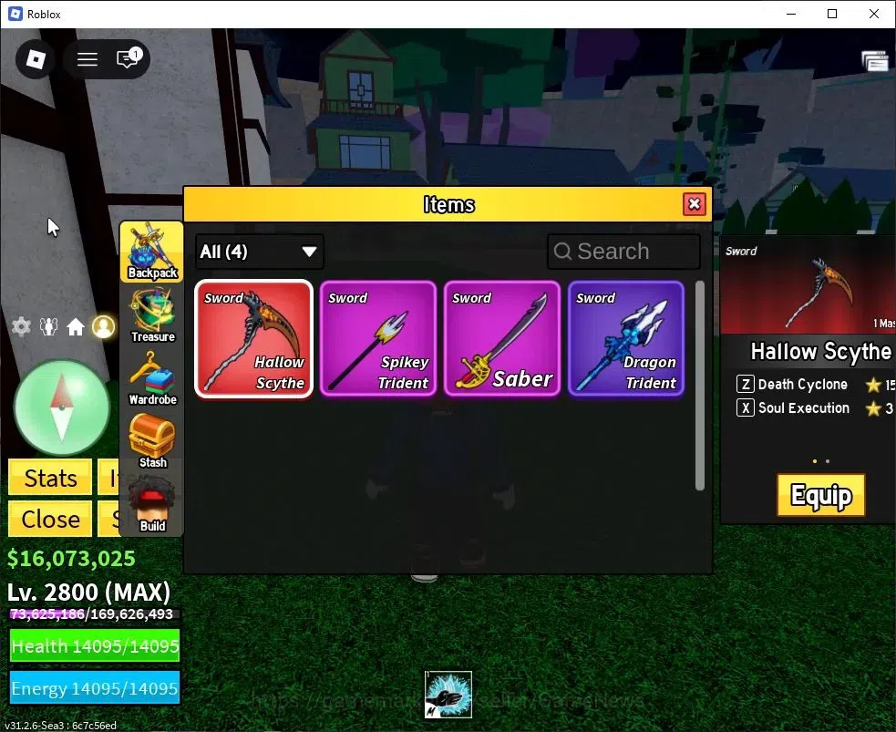 Roblox Accounts Blox Fruit|Lv 2800|Sharkman Karate|16M Beli 15K Frag|1 Myth Wp [Hallow Scythe] 1 Myth Fruit [Gravity]|Human 2