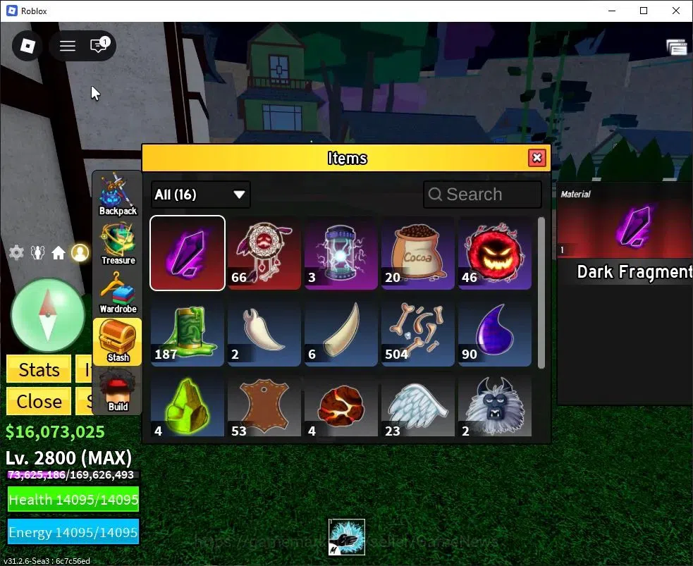 Roblox Accounts Blox Fruit|Lv 2800|Sharkman Karate|16M Beli 15K Frag|1 Myth Wp [Hallow Scythe] 1 Myth Fruit [Gravity]|Human 5