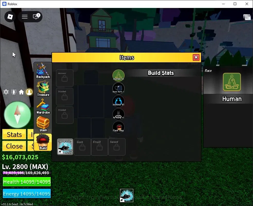 Roblox Accounts Blox Fruit|Lv 2800|Sharkman Karate|16M Beli 15K Frag|1 Myth Wp [Hallow Scythe] 1 Myth Fruit [Gravity]|Human 6