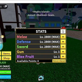 Roblox Accounts Blox Fruit|Lv 2800|Sharkman Karate|16M Beli 15K Fr image 1