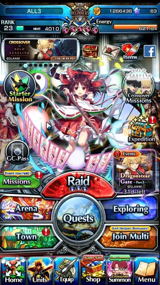 Grand Summoners Accounts End-Game Global|Rank 23|2 Ascend + 1 TW| 2x Reimu Hakurei, Isliid Human Pinnacle |Lpot 45|Check 1