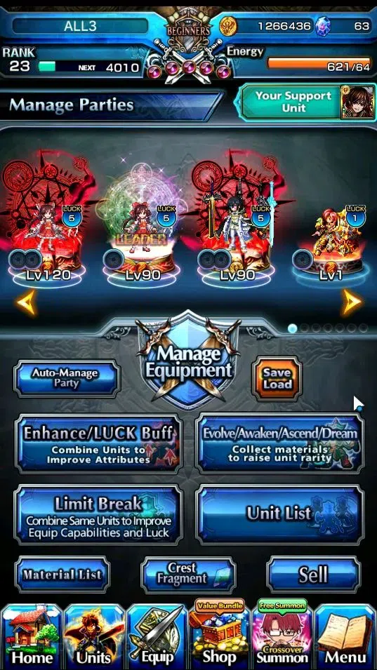 Grand Summoners Accounts End-Game Global|Rank 23|2 Ascend + 1 TW| 2x Reimu Hakurei, Isliid Human Pinnacle |Lpot 45|Check 2