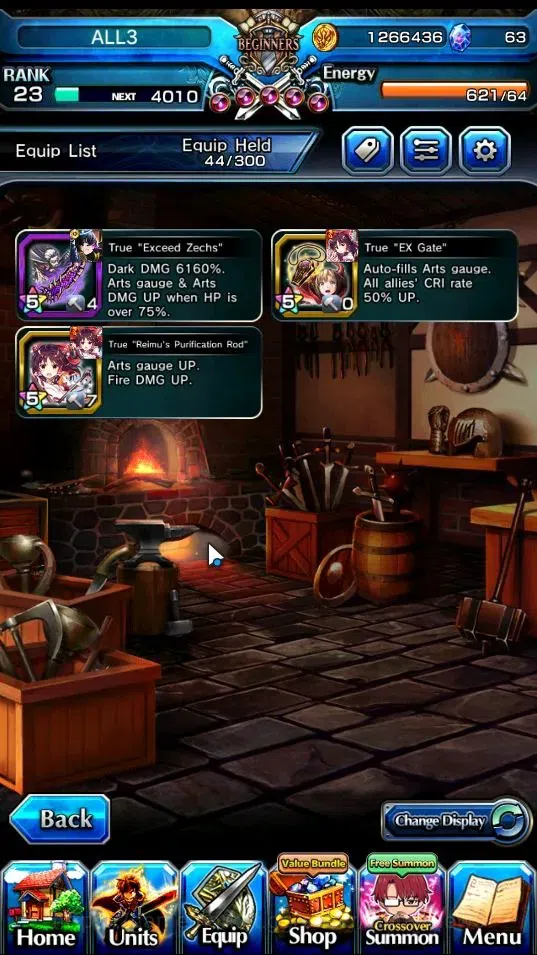 Grand Summoners Accounts End-Game Global|Rank 23|2 Ascend + 1 TW| 2x Reimu Hakurei, Isliid Human Pinnacle |Lpot 45|Check 4