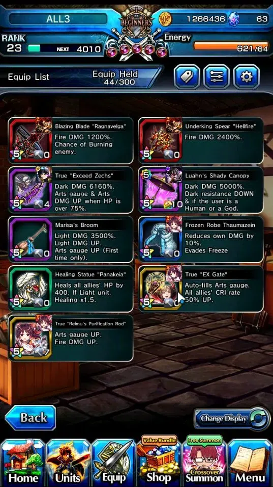 Grand Summoners Accounts End-Game Global|Rank 23|2 Ascend + 1 TW| 2x Reimu Hakurei, Isliid Human Pinnacle |Lpot 45|Check 5