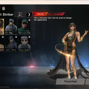 Blood Strike Accounts Collab Skin ASIA | Eternal Gun:MP7-Tidesong|Eternal Striker:VAL-Cleopatra|2 Ultra Melee: Talon knife
