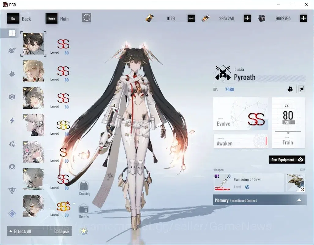 Punishing: Gray Raven Accounts Asia|Lv 89|[SS Pyroath,SS Lucia CW,SS Startrail,S  image 3