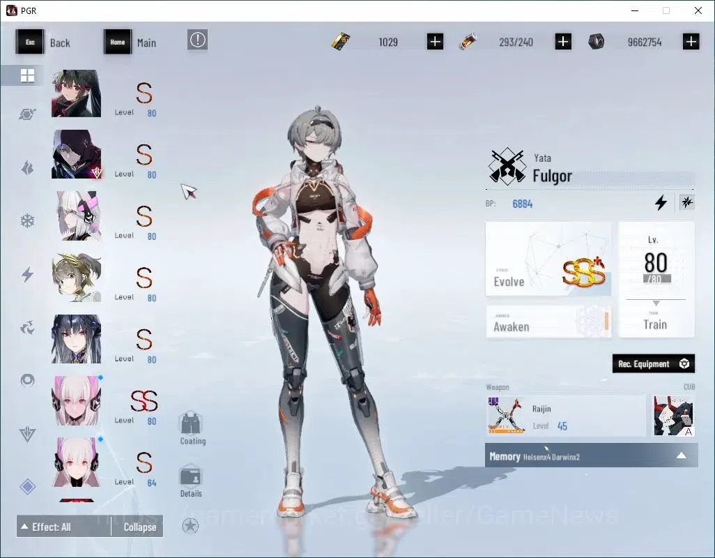 Punishing: Gray Raven Accounts Asia|Lv 89|[SS Pyroath,SS Lucia CW,SS Startrail,S  image 4