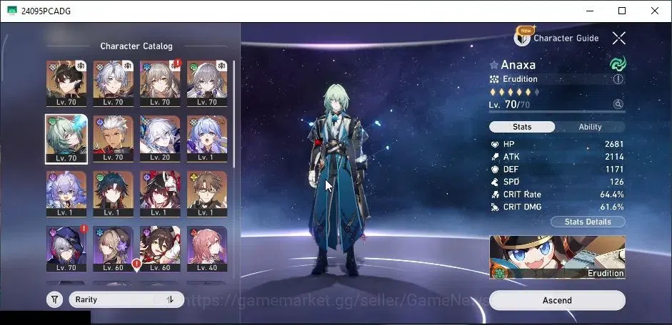Honkai Star Rail Accounts Asia|TL 60|8 Limited| Phainon,Anaxa,Yao Guang,Robi image 4