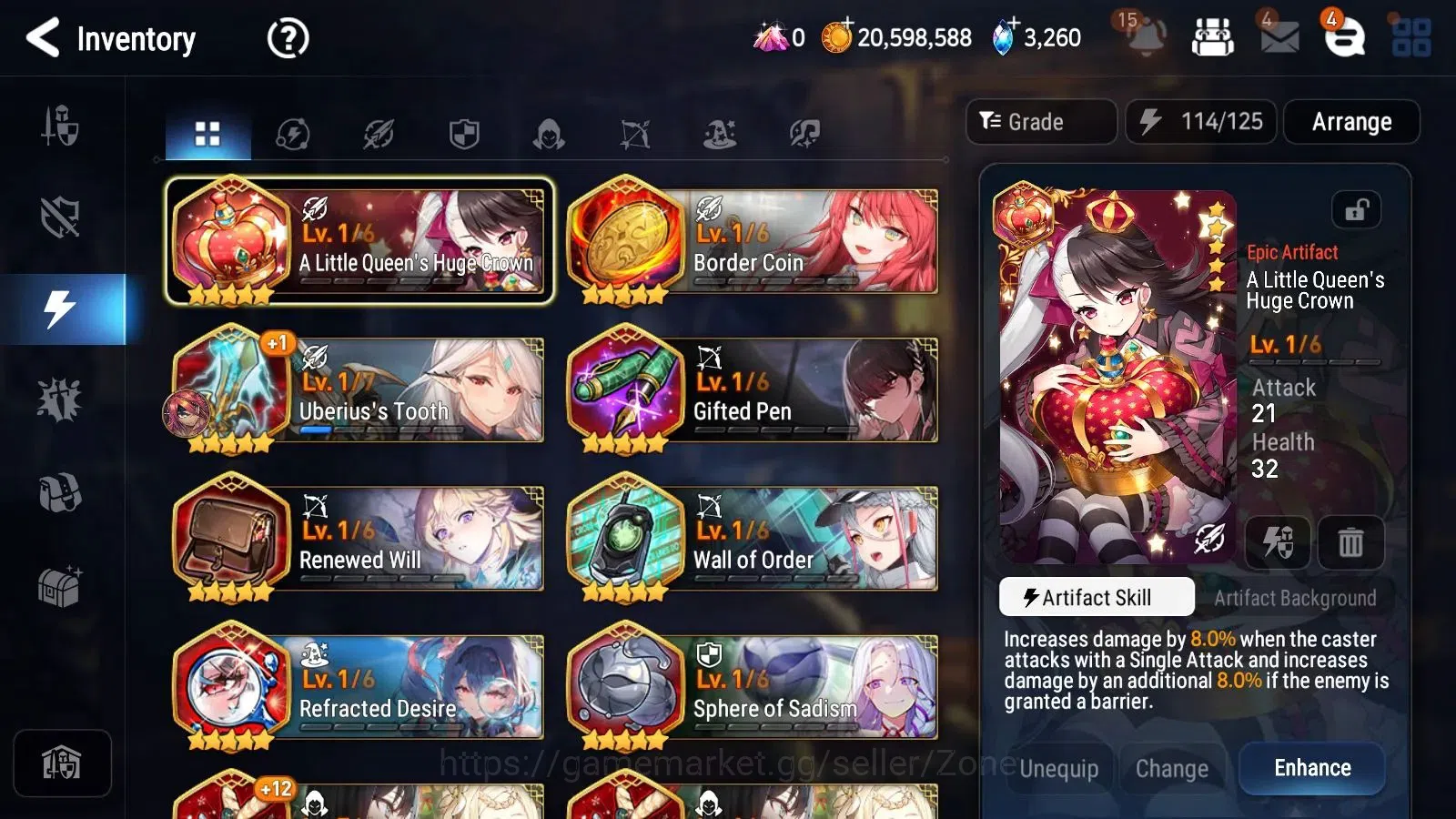 Epic Seven Accounts High-End Global Unverif|9ML (Belian,SNYulha,RoL,Etc.)|PoH+BlessON|SS 3.2K|Gold 13