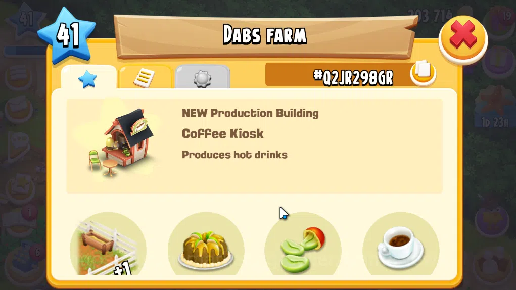 Hay Day Accounts Level 41 | Barn Storage 1100 + Silo Storage 625 | 203k Coins, 26 Diamonds |CN ON|Log Supercell ID|Take 11