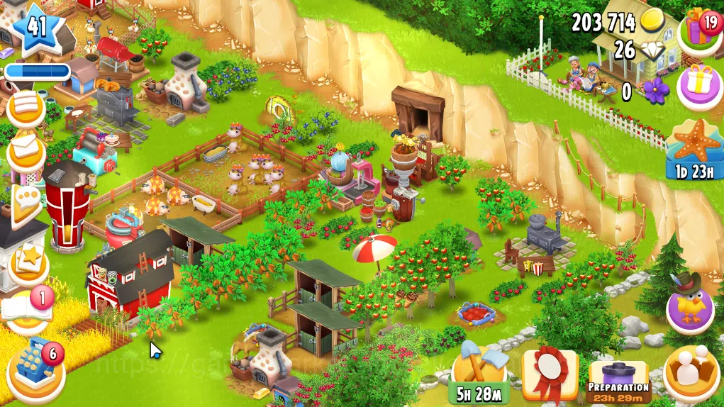 Hay Day Accounts Level 41 | Barn Storage 1100 + Silo Storage 625 | 203k Coins, 26 Diamonds |CN ON|Log Supercell ID|Take 2