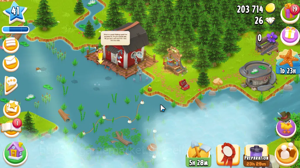 Hay Day Accounts Level 41 | Barn Storage 1100 + Silo Storage 625 | 203k Coins, 26 Diamonds |CN ON|Log Supercell ID|Take 5