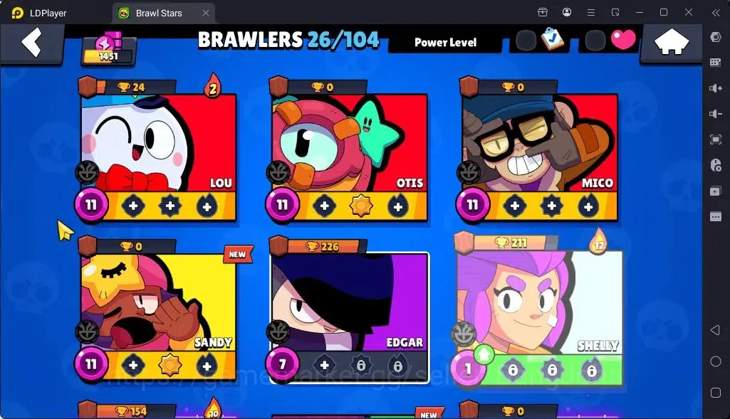 Brawl Stars Accounts Global |Trophy 1451 | Brawler 26, 4 Max | Skins 1Legendary 2 Mythic,3 Epic|Bling 7856|Protect Off|Check 15