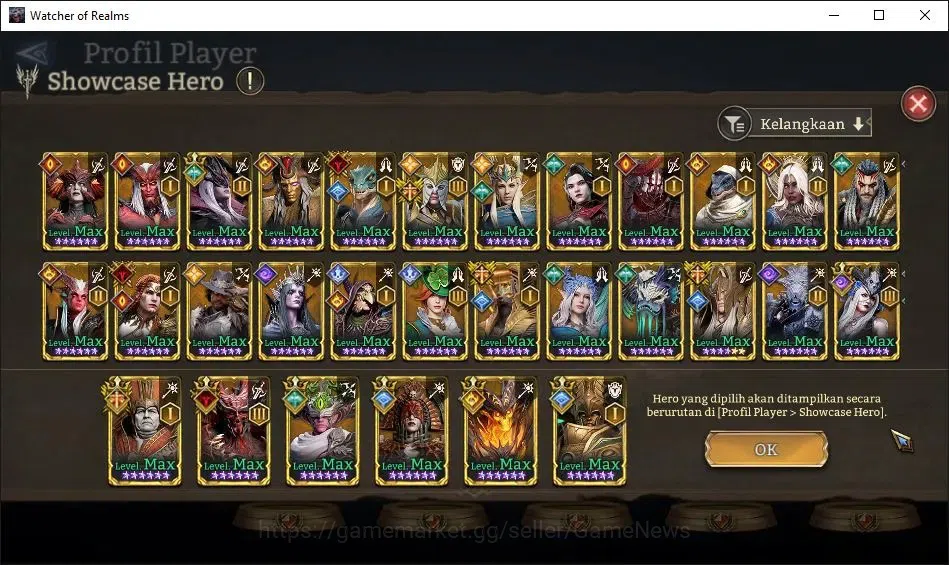 Watcher of Realms Accounts GLOBAL 60x|8,9M Power|12 Lord[ValderonA3,PraetusA1 image 10