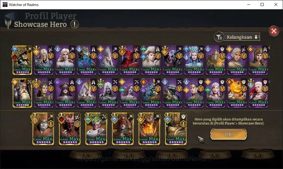 Watcher of Realms Accounts GLOBAL 60x|8,9M Power|12 Lord[ValderonA3,PraetusA1 image 12