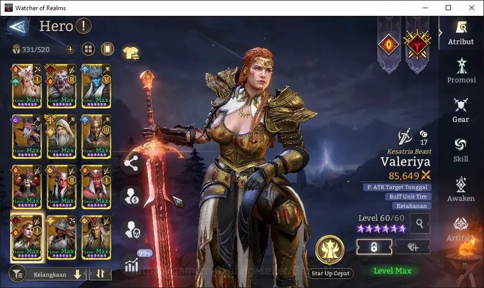 Watcher of Realms Accounts GLOBAL 60x|8,9M Power|12 Lord[ValderonA3,PraetusA1 image 15