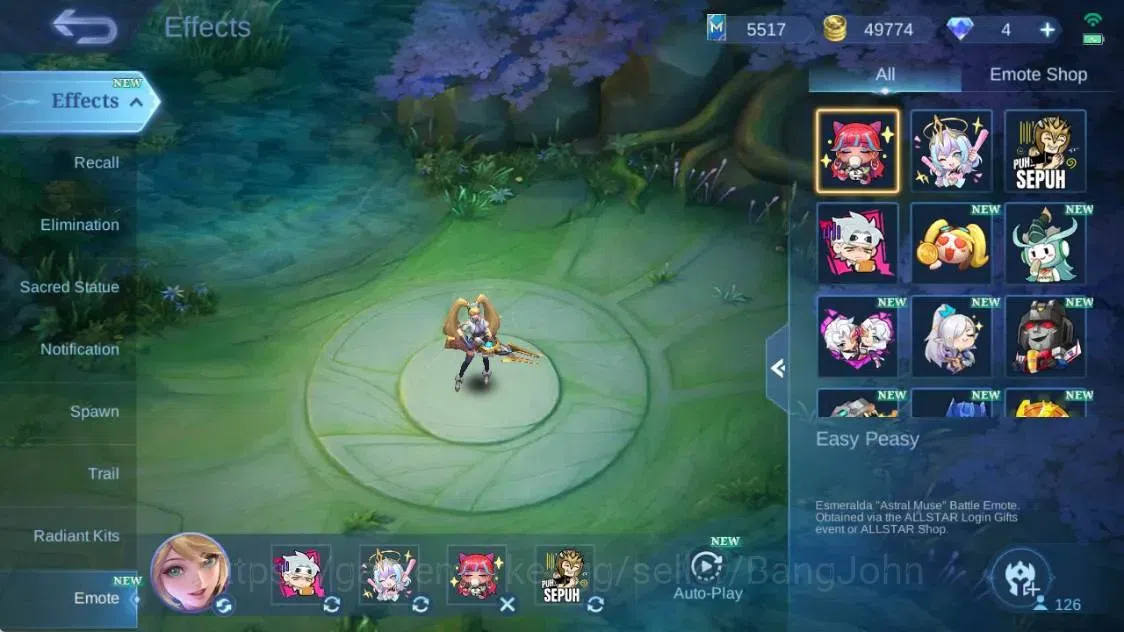 Mobile Legends: Bang Bang Accounts Global|Hero 123 Skin 287|Exalted|Legend Franco|Pri image 7