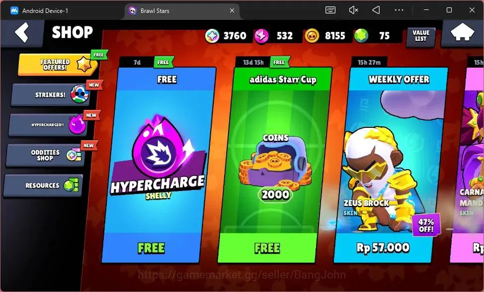 Brawl Stars Accounts Global |1982 Trophy|23 Brawler|3 Lv11 (Edgar,Najia image 4