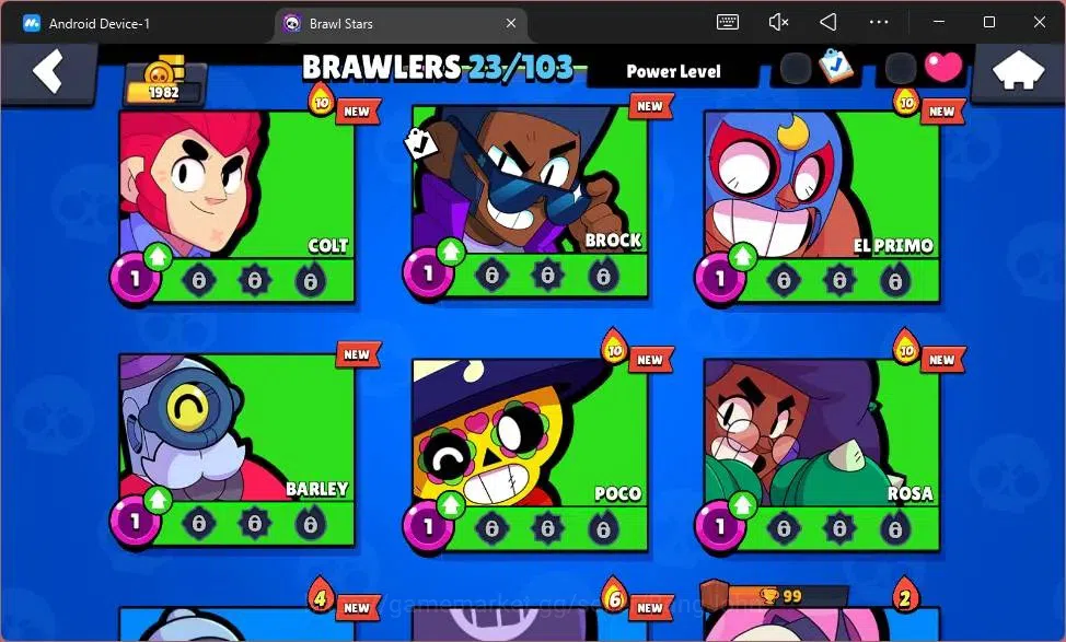 Brawl Stars Accounts Global |1982 Trophy|23 Brawler|3 Lv11 (Edgar,Najia image 6