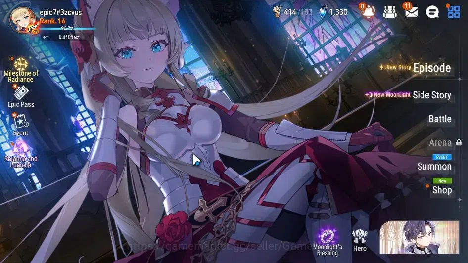 Epic Seven Accounts GLOBAL Unverif|New Era|3 ML(Rhiana&Luciel,SC Taeyo image 1