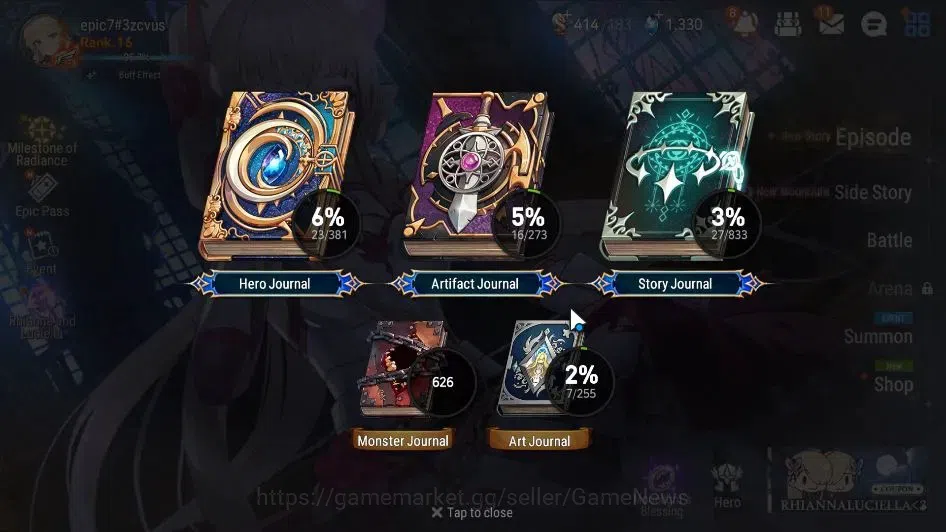 Epic Seven Accounts GLOBAL Unverif|New Era|3 ML(Rhiana&Luciel,SC Taeyo image 3