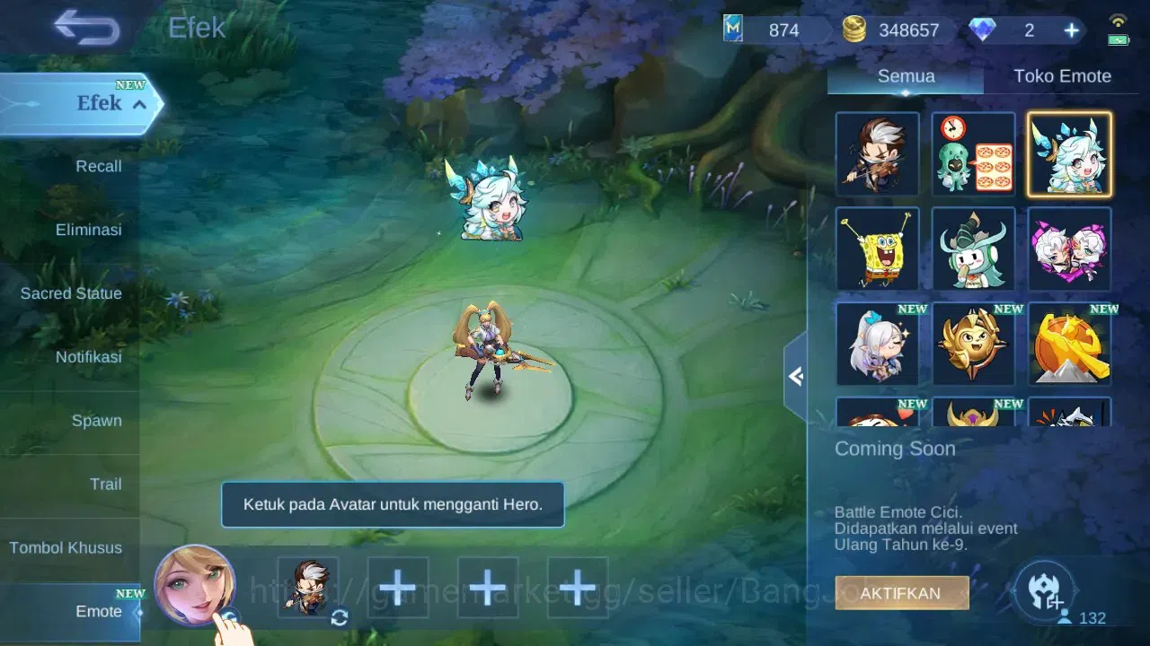 Mobile Legends: Bang Bang Accounts GLOBAL Hero 132 Skin 224 | Lunar Sun | Epic Roger  image 13