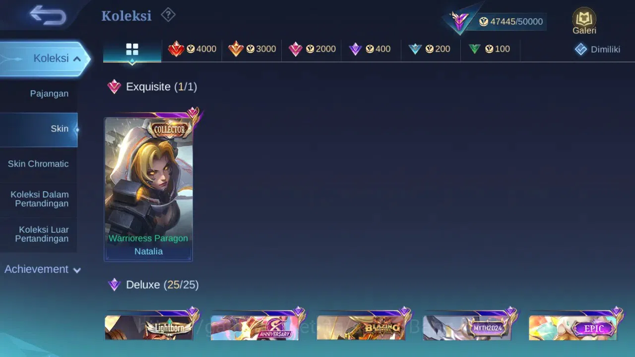 Mobile Legends: Bang Bang Accounts GLOBAL Hero 132 Skin 224 | Lunar Sun | Epic Roger  image 2