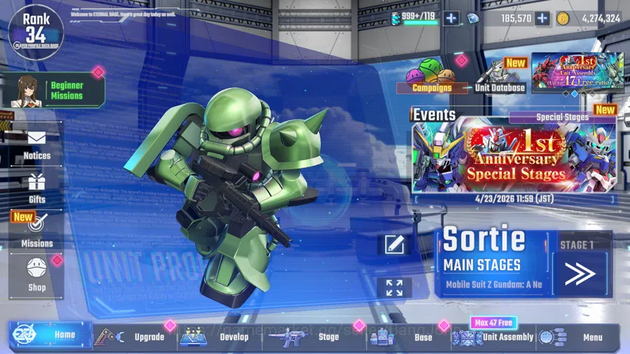 Global Rank 34|Freedom Gundam,Sazabi,Gundam Aerial,Zeong,Psycho Zaku,Gundam DE|185+K Diamond|6Gundam UR + 6Char UR + 3Supp SSR|RA269B SD Gundam G Generation ETERNAL Accounts Global Rank 34|Freedom Gundam,Sazabi,Gundam Aerial,Zeong,Psycho Zaku,Gundam DE|185+K
