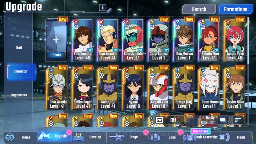 SD Gundam G Generation ETERNAL Accounts Global Rank 34|Freedom Gundam,Sazabi,Gundam Aerial,Zeong,Psycho Zaku,Gundam DE|185+K 3