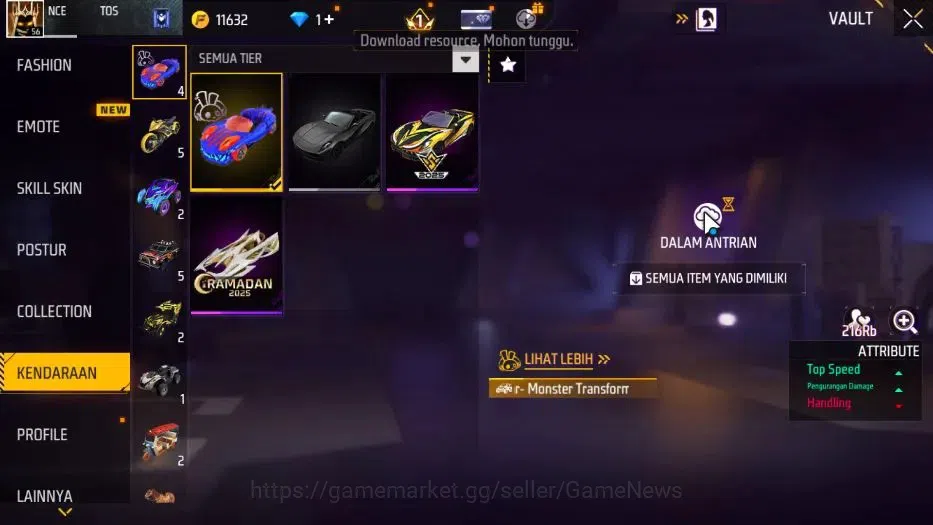 Free Fire Accounts Indonesia |M1887 Mamba GNAW|Tinju Dracen Lv 4|Kata image 10